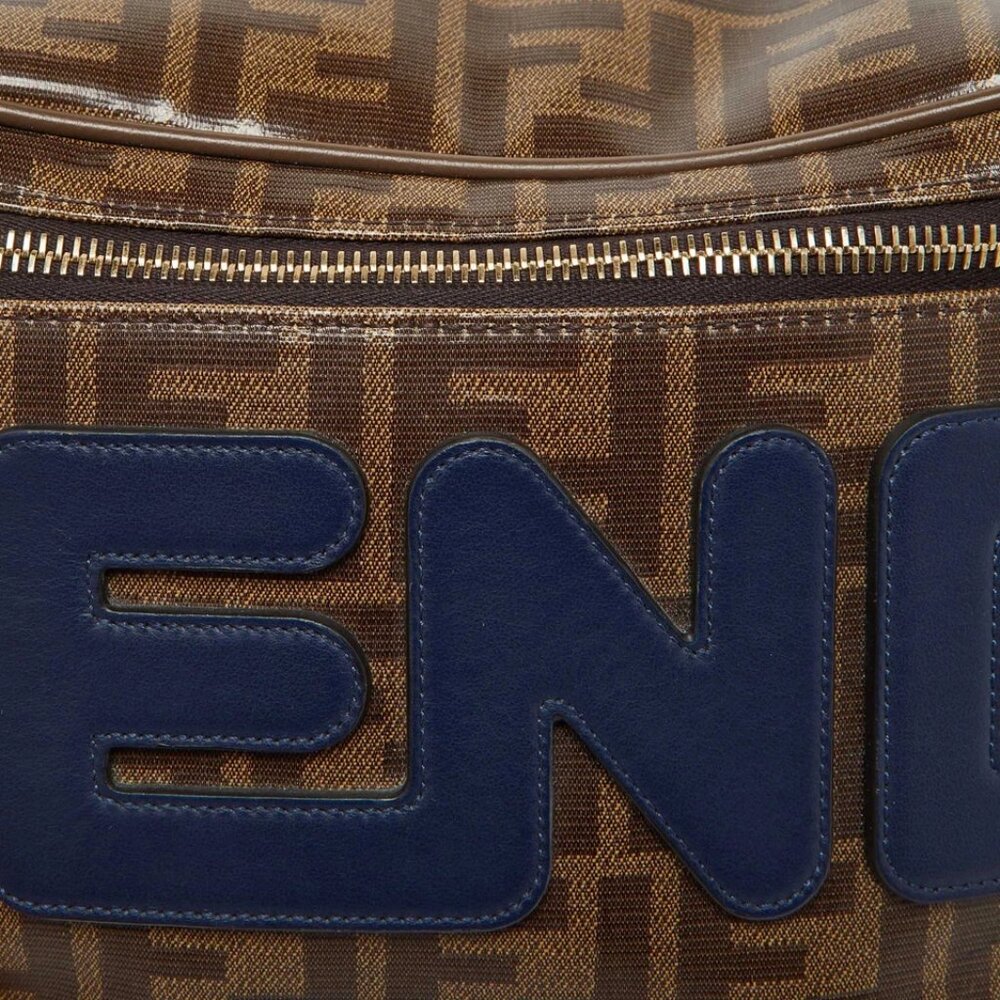 Fendi x Fila Brown Zucca Coated Canvas Mania Belt Bag 568-050225 - Picture 5 of 9